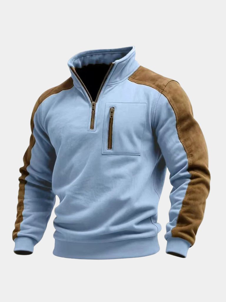 Urban Explorer Hoge Kraag Kwart Rits Pullover