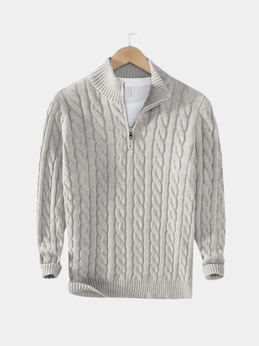 Essentiële Half Zip Curve Trui