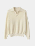 Essentiële V-Hals Polo Pullover