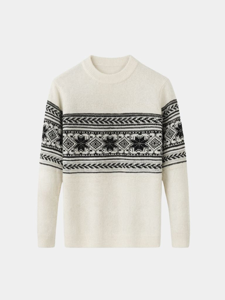 100% Wol Fair Isle Pullover Trui