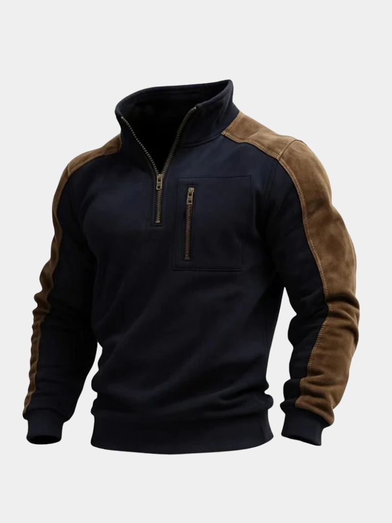 Urban Explorer Hoge Kraag Kwart Rits Pullover
