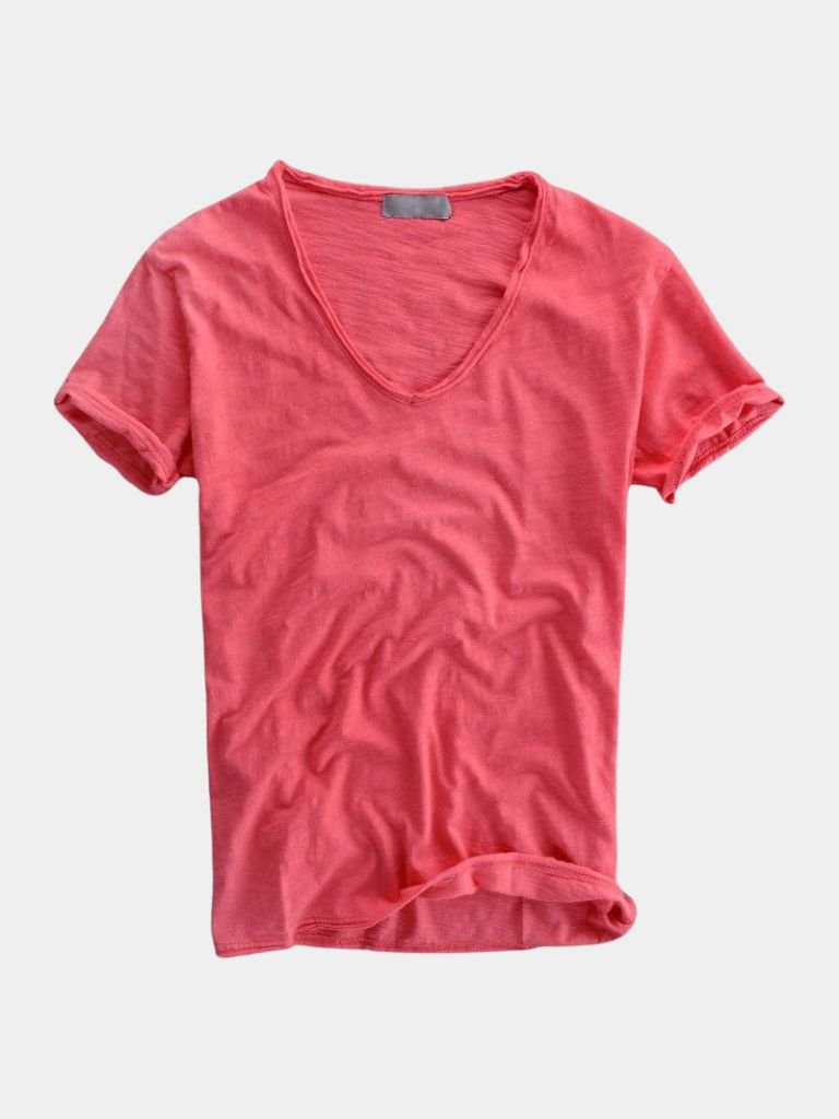 Albo Classic Linnen V-Hals T-Shirt