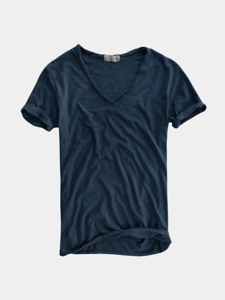 Albo Classic Linnen V-Hals T-Shirt