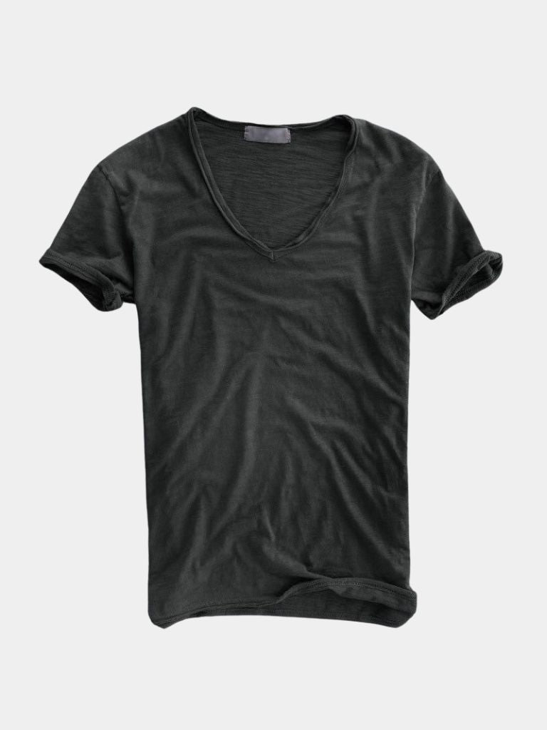 Albo Classic Linnen V-Hals T-Shirt