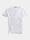 Albo Classic Linnen V-Hals T-Shirt