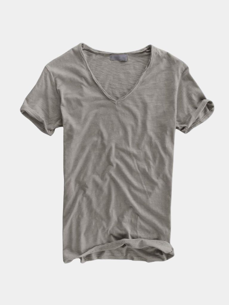 Albo Classic Linnen V-Hals T-Shirt
