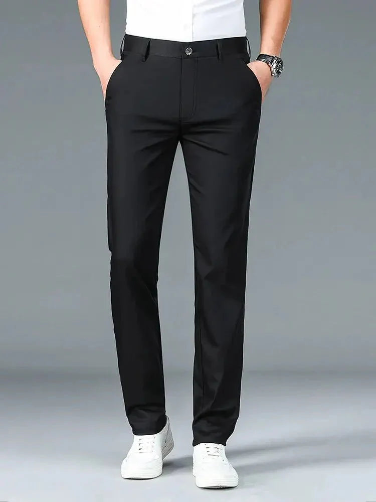 Bamboevezel Minimalistische Rechte Broek