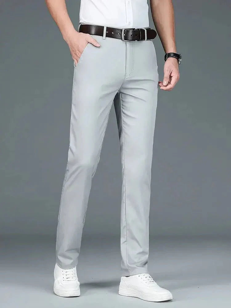 Bamboevezel Minimalistische Rechte Broek