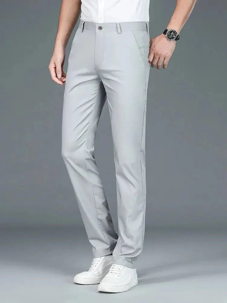 Bamboevezel Minimalistische Rechte Broek