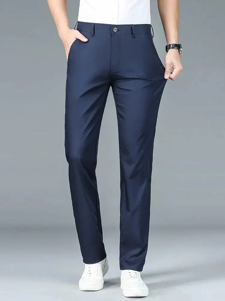 Bamboevezel Minimalistische Rechte Broek