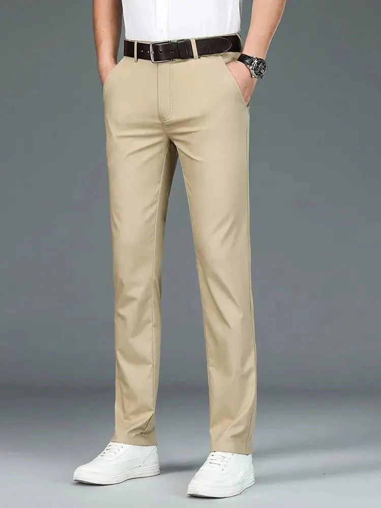 Bamboevezel Minimalistische Rechte Broek