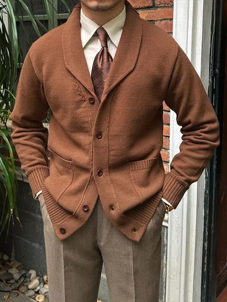 Britse Brei Cardigan