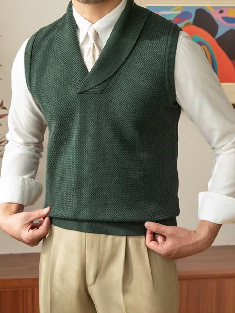 Britse Gebreide Vest