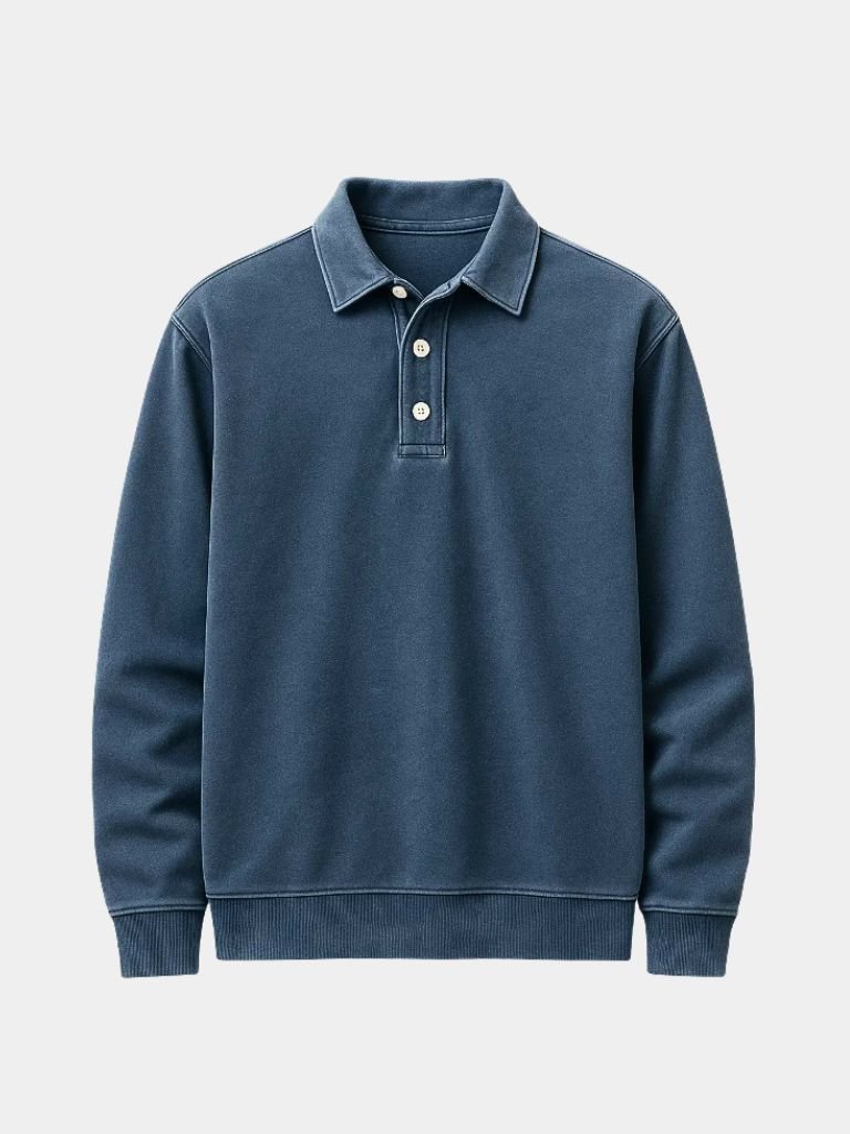 Canyon Mist Lange Mouwen Polo Shirt