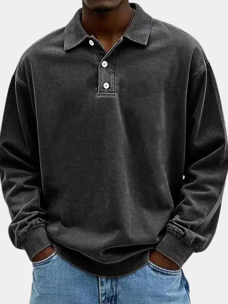 Canyon Mist Lange Mouwen Polo Shirt