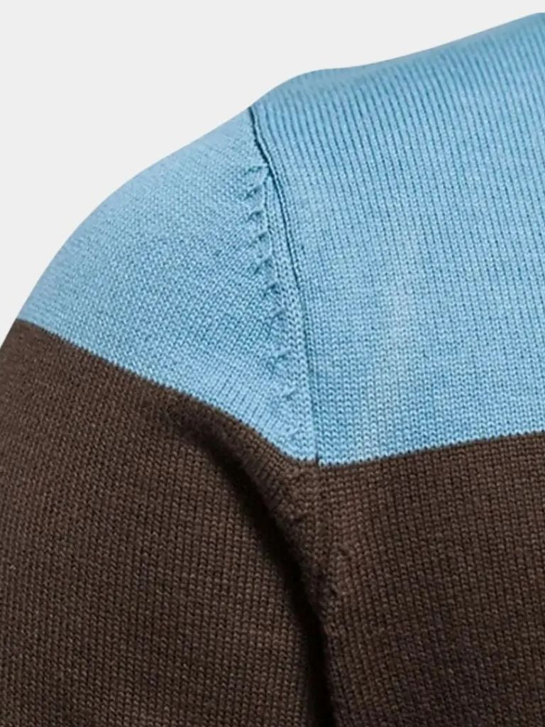 Cardigan Trui Rits Staande Kraag Breiwerk