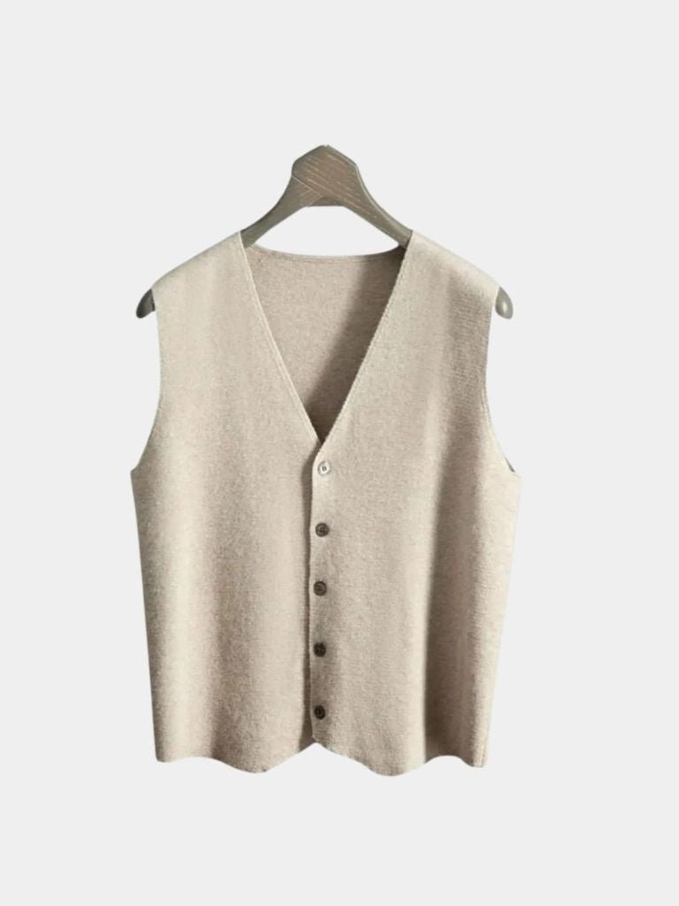 Cashmere Cardigan Vest