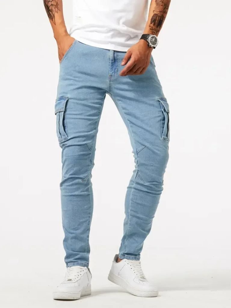 Denim Jeans Cargo Broek