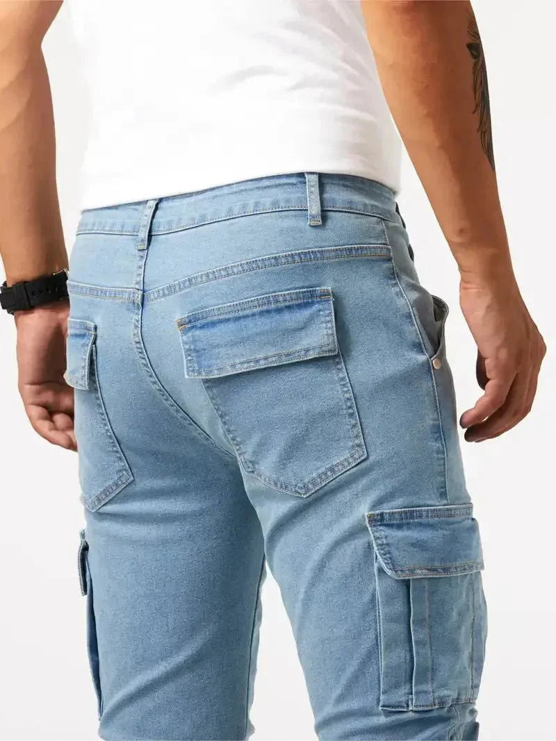Denim Jeans Cargo Broek