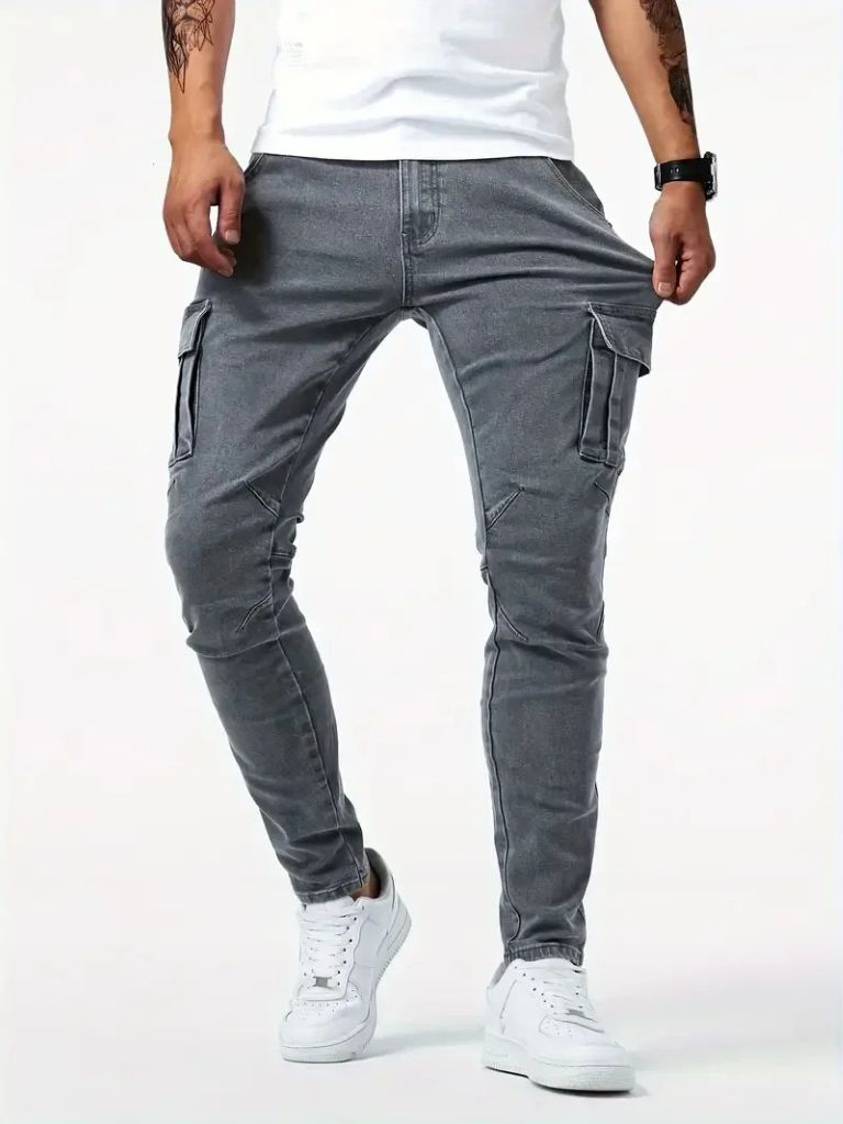 Denim Jeans Cargo Broek