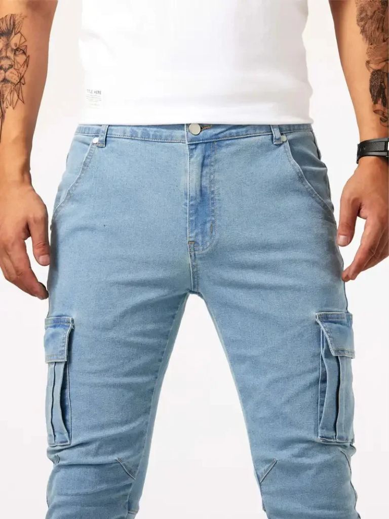 Denim Jeans Cargo Broek