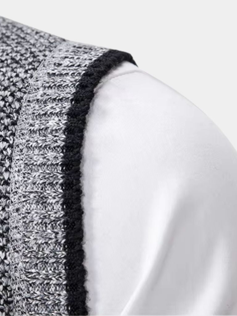 Elegante Volledige Rits Sweater Vest