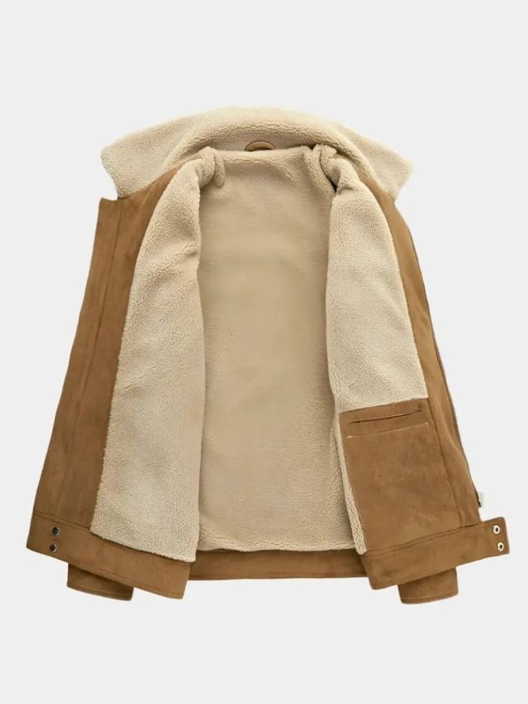 Essentiële Fleece Suede Jas