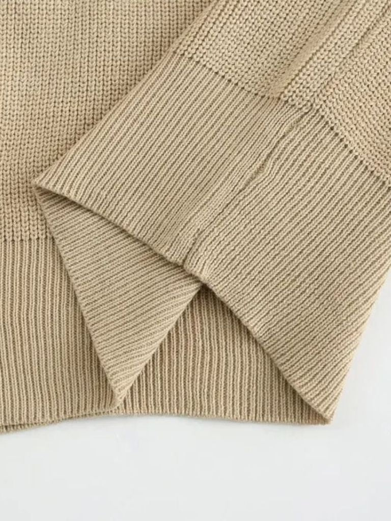 Essentiële Half Zip Pullover Trui