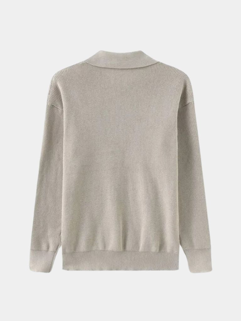 Essentiële Half Zip Pullover Trui