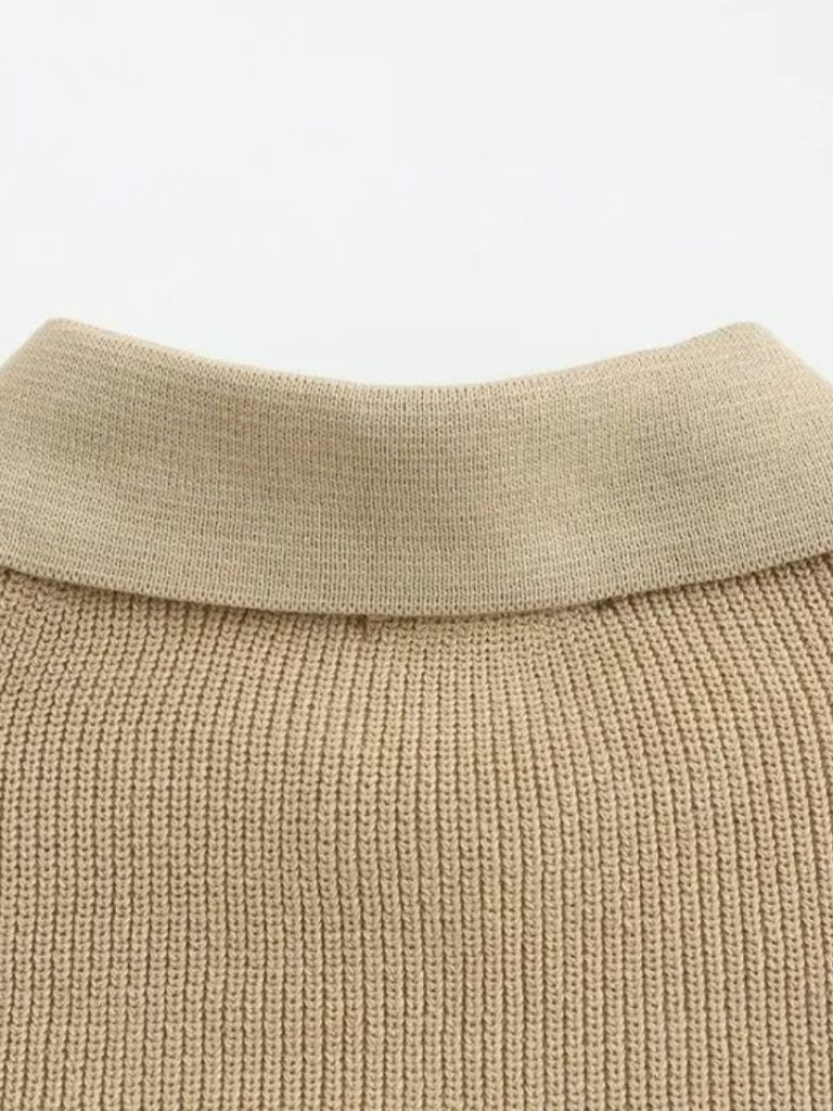 Essentiële Half Zip Pullover Trui