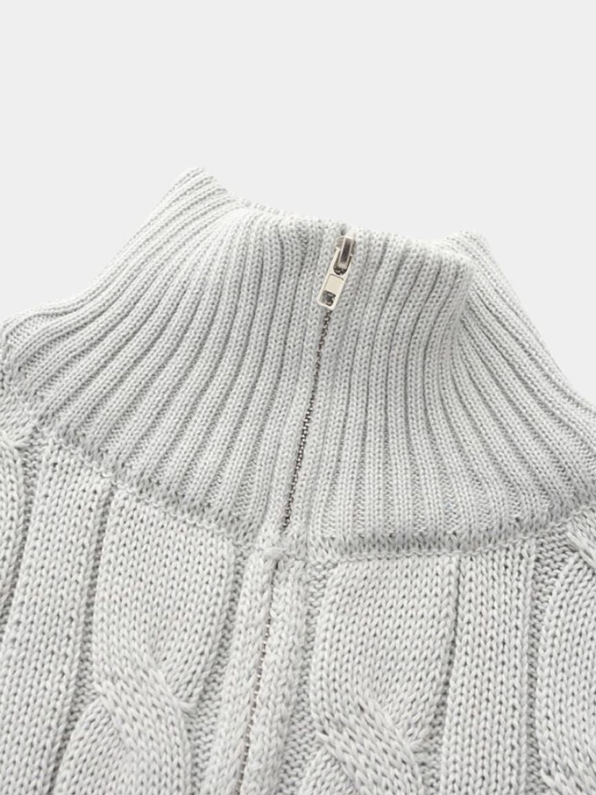 Essentiële Half Zip Curve Trui