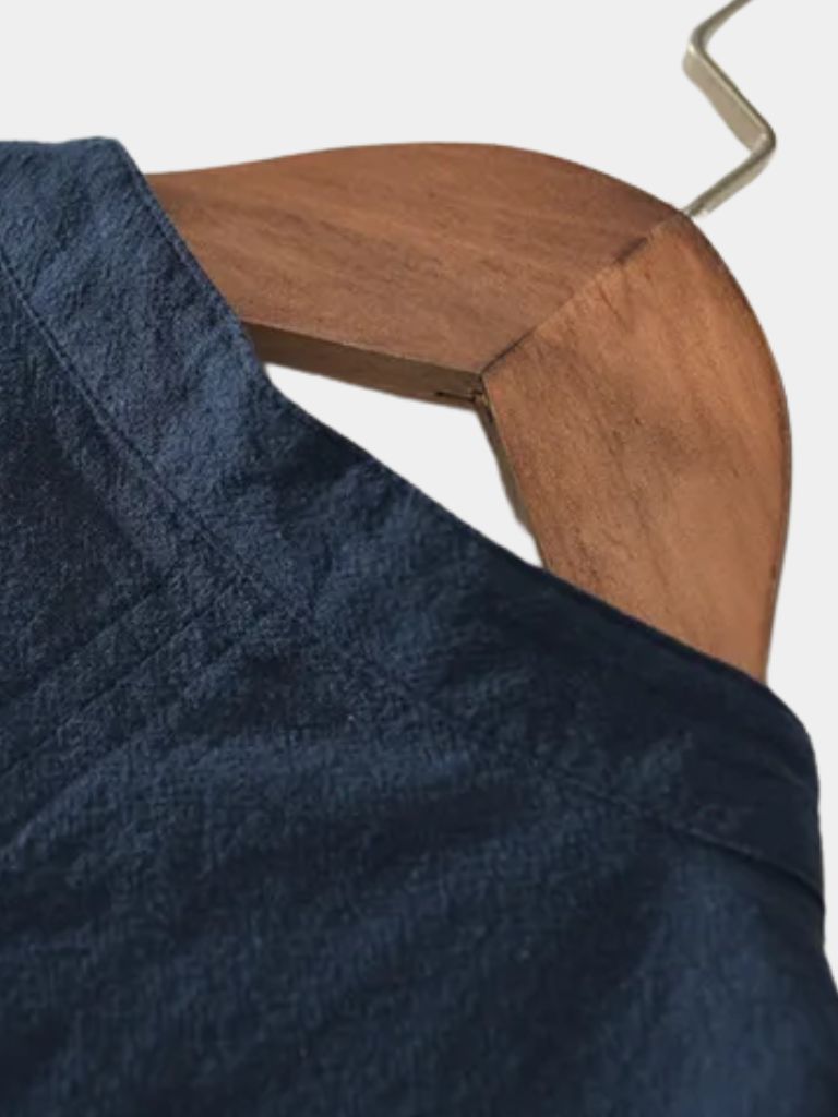 Essentiële Korte Mouwen Linnen Shirt