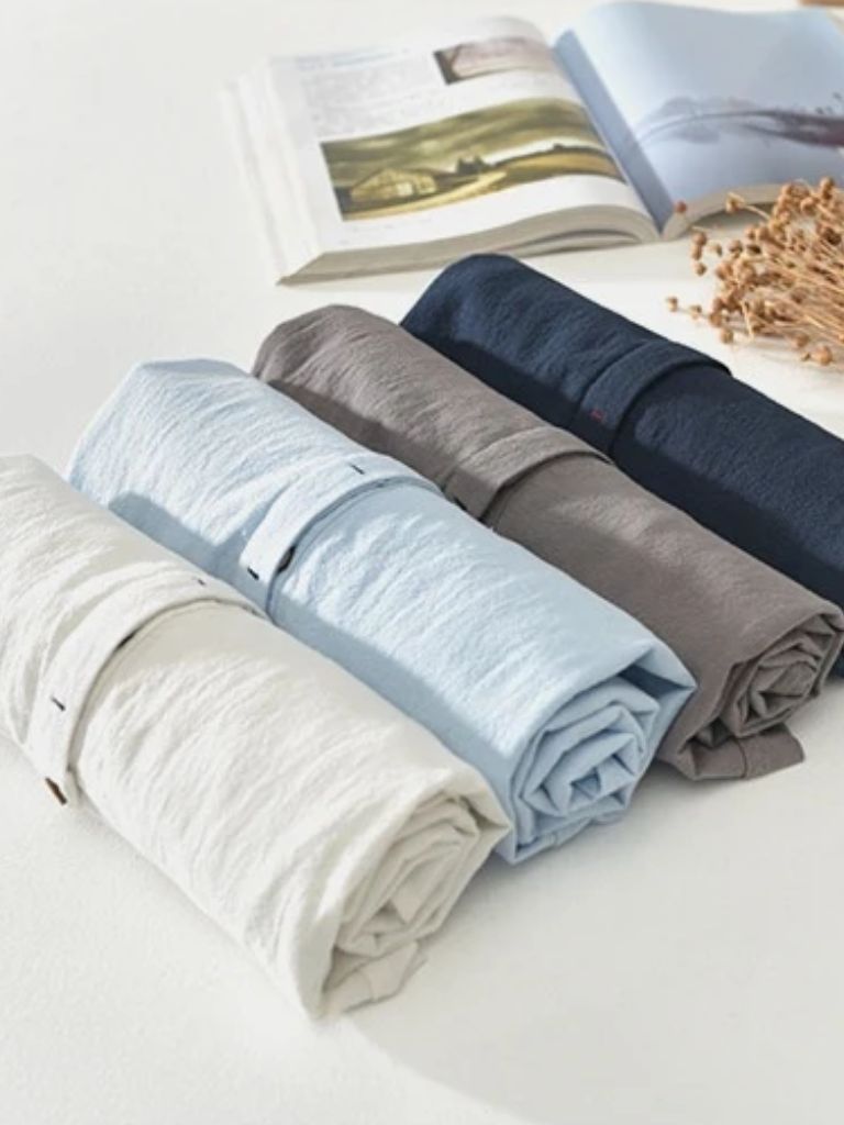 Essentiële Korte Mouwen Linnen Shirt