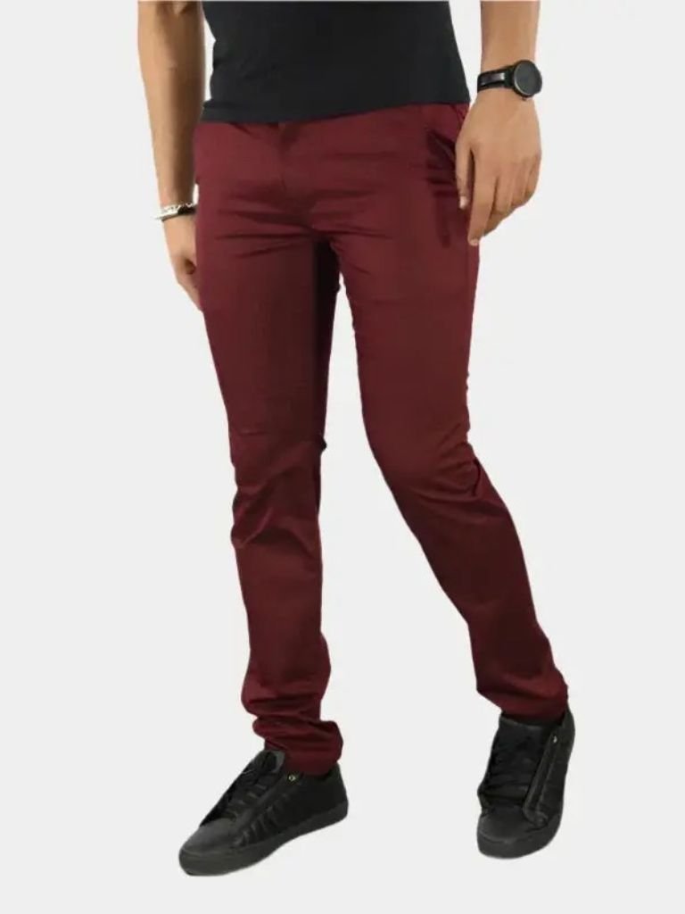 Essentiële Slim Fit Rechte Broek