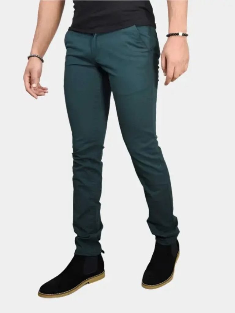 Essentiële Slim Fit Rechte Broek