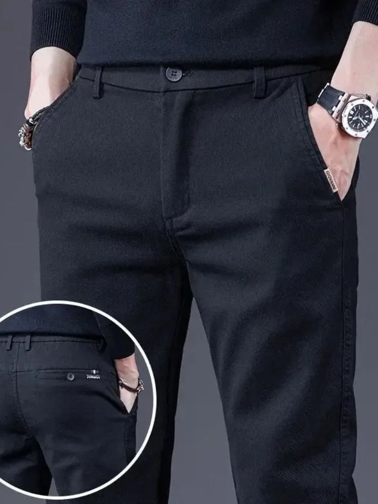 Essentiële Rekbare Rechte Broek