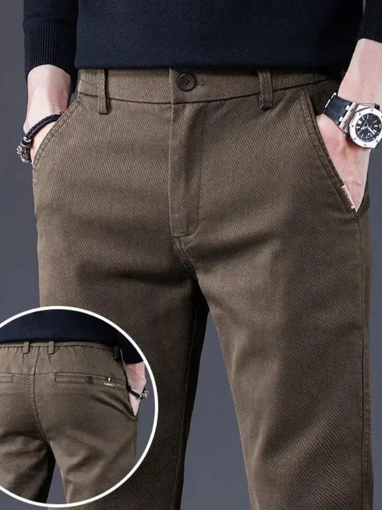 Essentiële Rekbare Rechte Broek