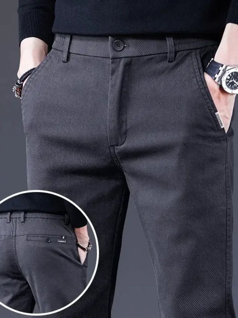 Essentiële Rekbare Rechte Broek
