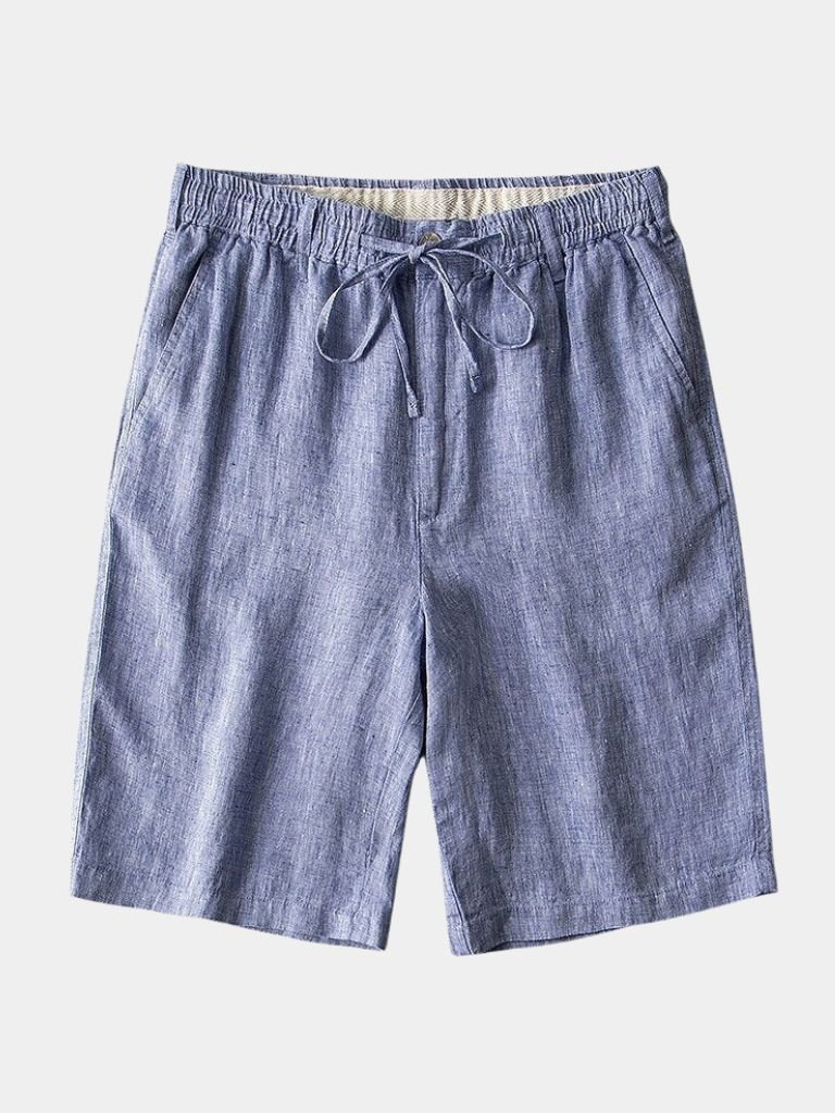 Grijze Mariner Linnen Shorts
