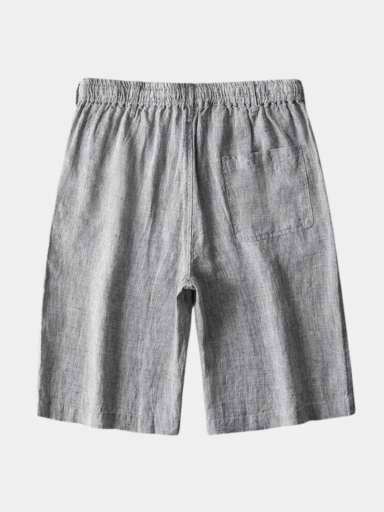 Grijze Mariner Linnen Shorts