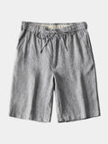 Grijze Mariner Linnen Shorts