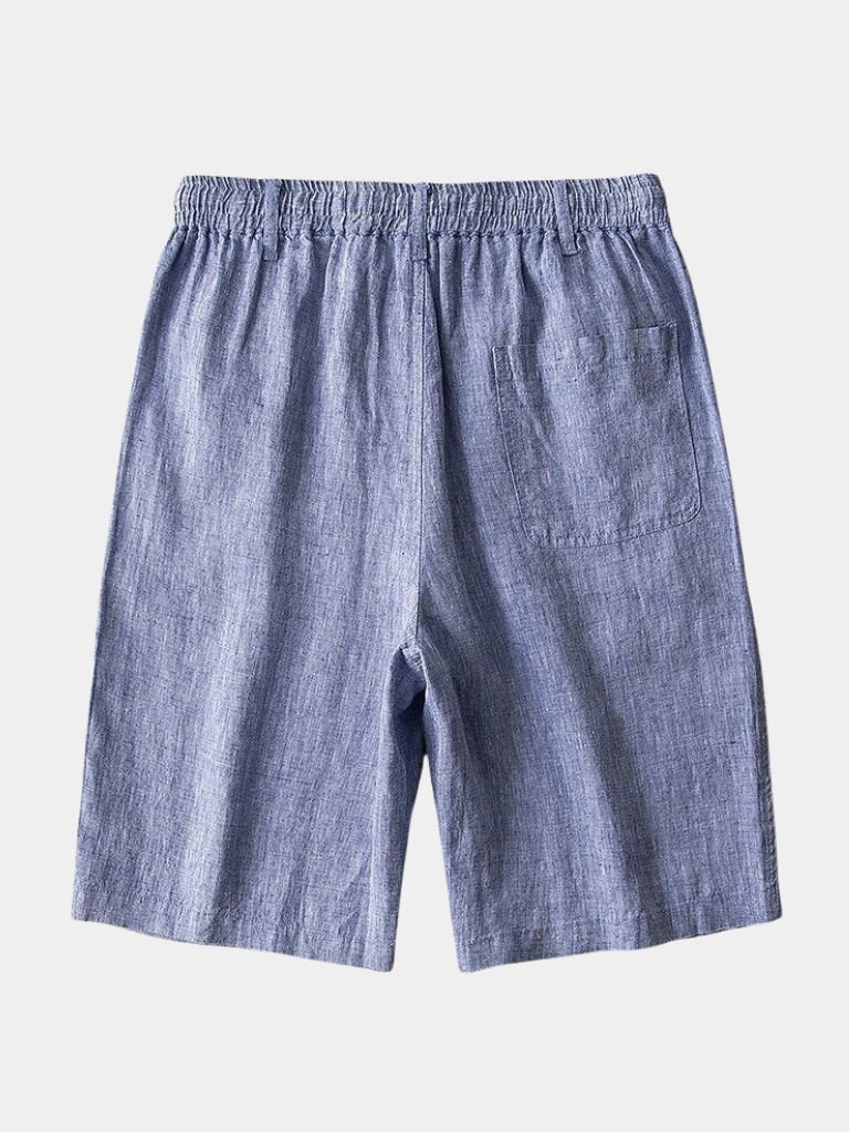Grijze Mariner Linnen Shorts