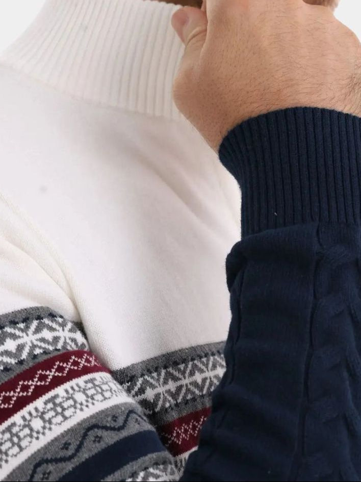 Half Zip Gebreide Pullover Trui