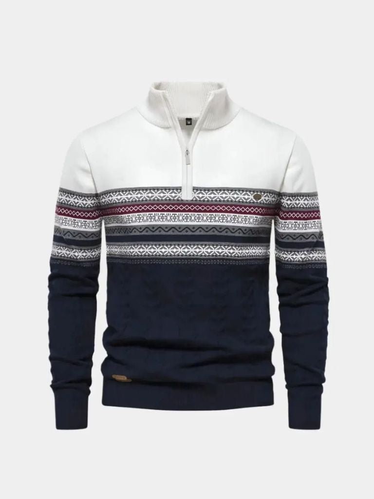 Half Zip Gebreide Pullover Trui