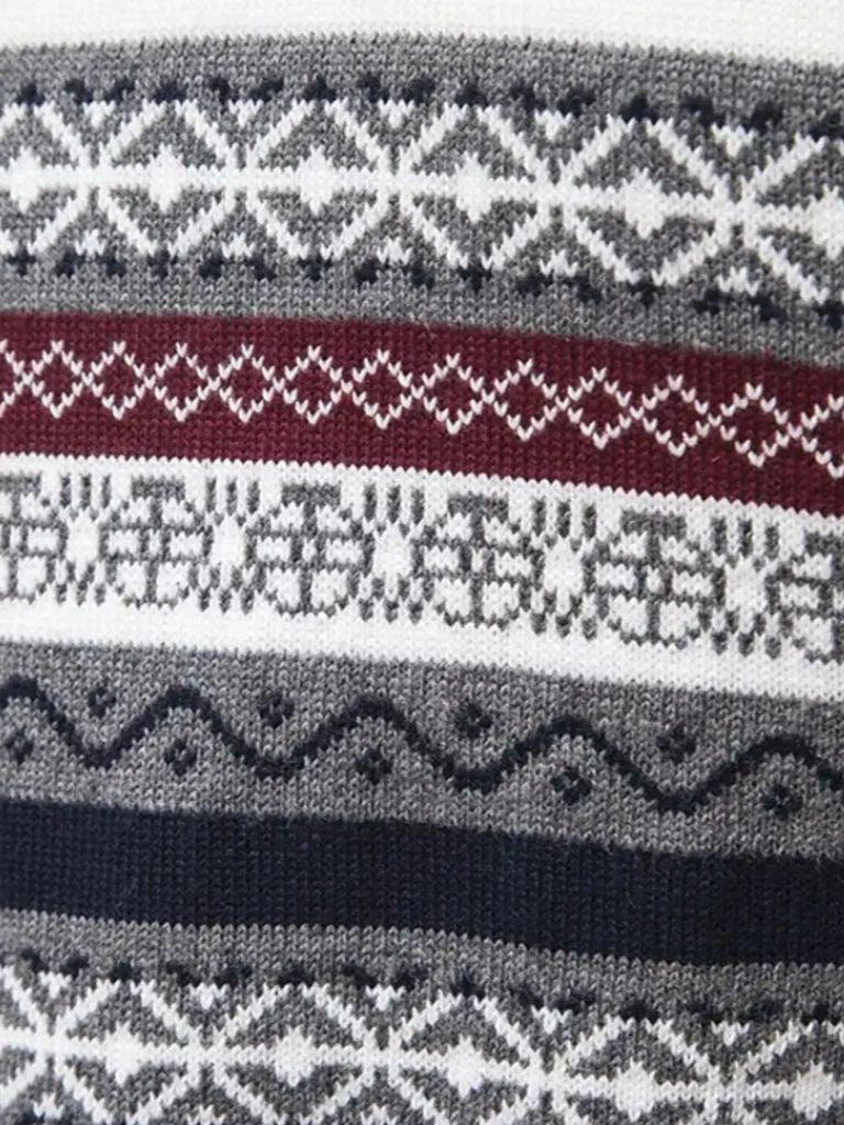 Half Zip Gebreide Pullover Trui