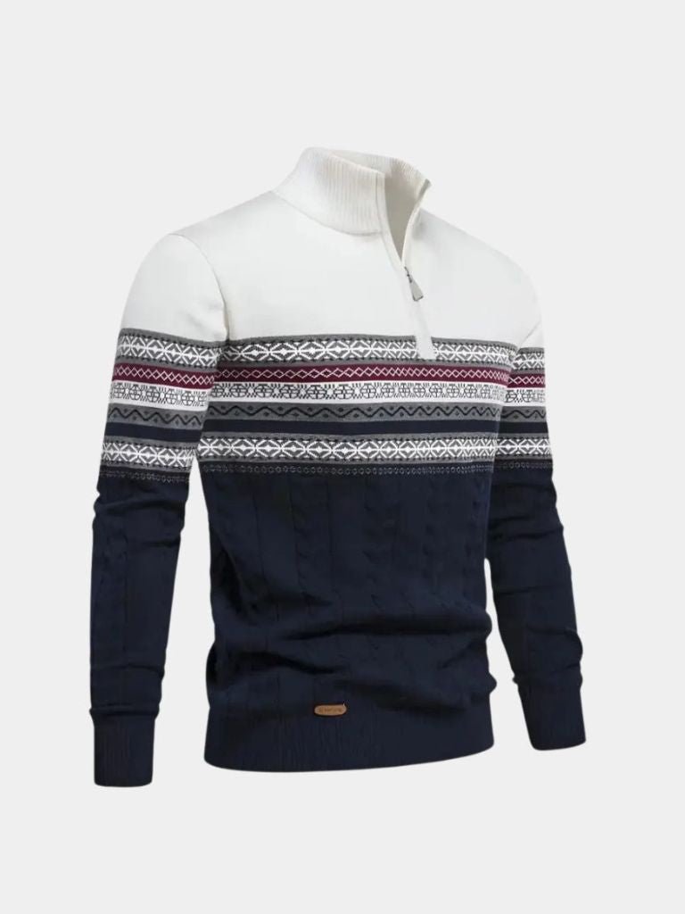 Half Zip Gebreide Pullover Trui