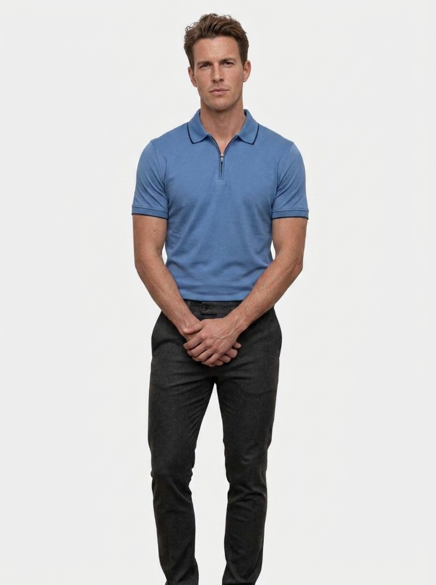 Regis Quarter Zip Polo