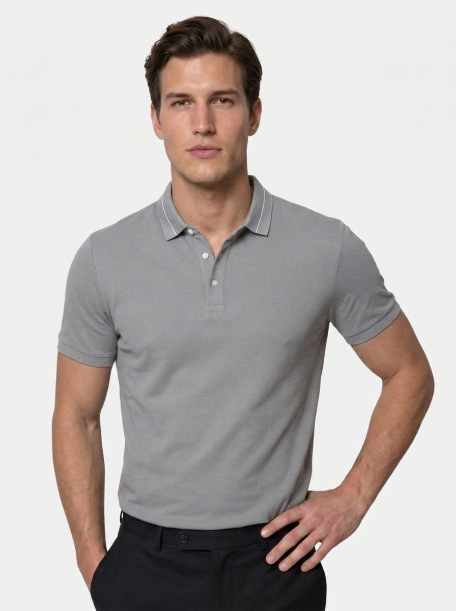 Staalgrijze Polo