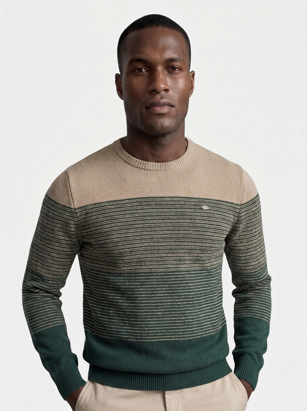 Ronde Hals Trui Gebreid Pullover Sweater