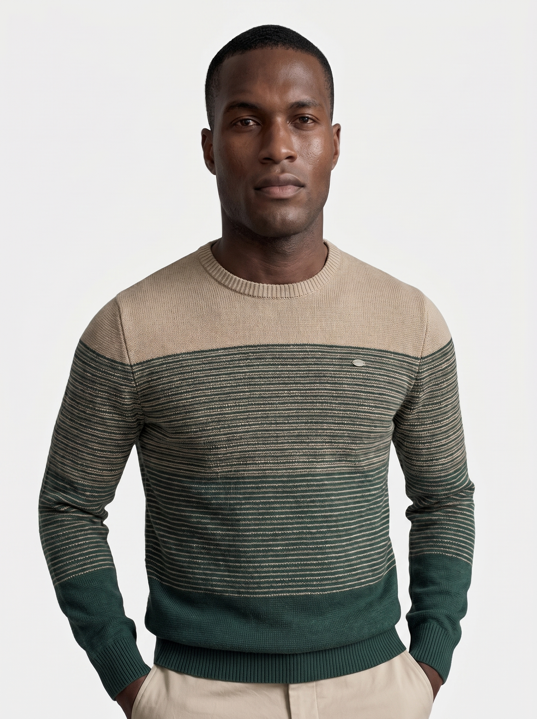 Ronde Hals Trui Gebreid Pullover Sweater